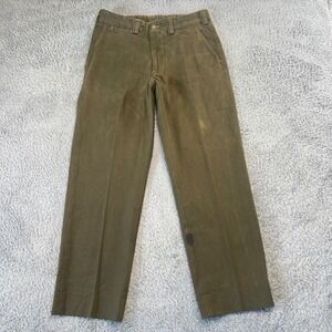 Bills Khakis M20 Green Flat Front Pants Mens 32x30 USA Thick Twill Heritage NWT